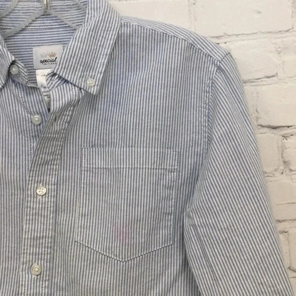 Special Editions Stripe Button Down Top size 16 Boys - Picture 4 of 6